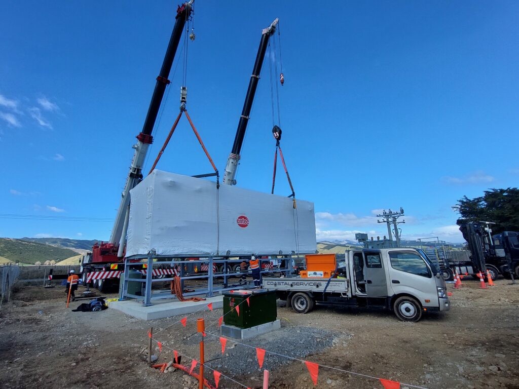 entec prefab plant room wairau